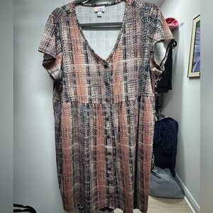 Lularoe Heidi baby doll dress size large nwot